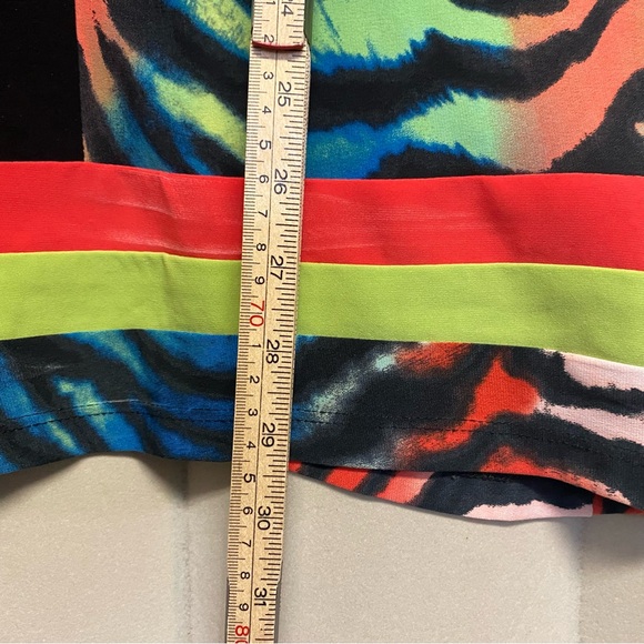 Vintage Frank Lyman Woman’s Tunic Top Size 12 Abstract Quiet Luxury Designer - Picture 8 of 8